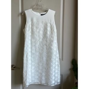 Karl Lagerfeld White Sleeveless Dress